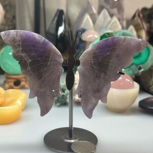 Dream Amethyst Butterfly with stand